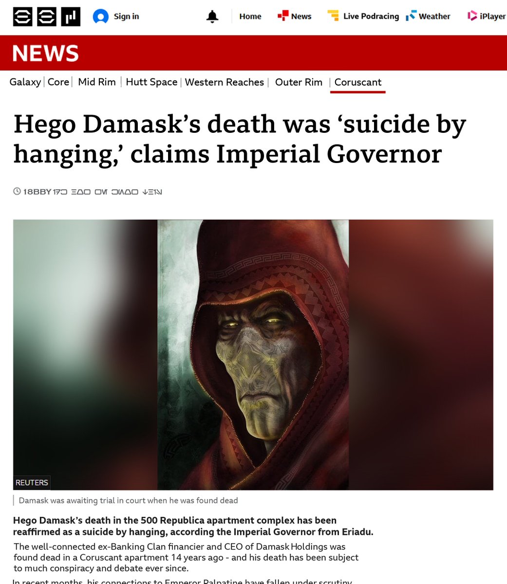 SWMemes's tweet image. Darth Plagueis didn&apos;t kill himself redd.it/1m851nu