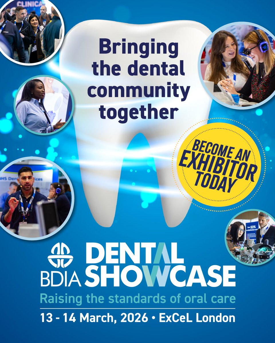 Put your brand in the spotlight at BDIA Dental Showcase 2026! Connect with over 7000+ professionals, and reach the perfect audience across two days.

Get in touch today⬇️
ow.ly/l4aq50WtUHR

#BDIADentalShowcase #DentalShowcase #BDIA #comingsoon #conference