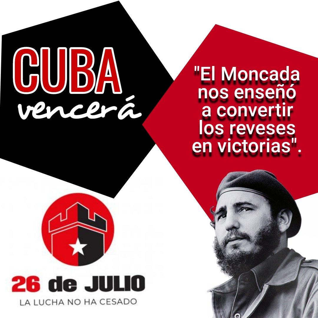 ¡El 26 de julio es y será siempre COMPROMISO Y CONFIANZA EN LA VICTORIA!
#LaLuchaNoHaCesado #CubaEstáFirme