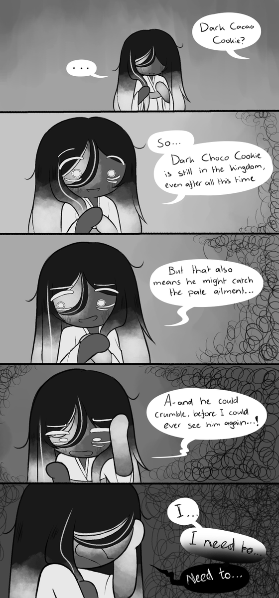 TheSparkledash's tweet image. Fallen ancients AU [Breaking Point page 5-6]

It&apos;s finally time for the long awaited Dark Cacao crash out, let&apos;s gooooo!

#cookierun #cookierunkingdom #mysticflourcookie #darkcacaocookie