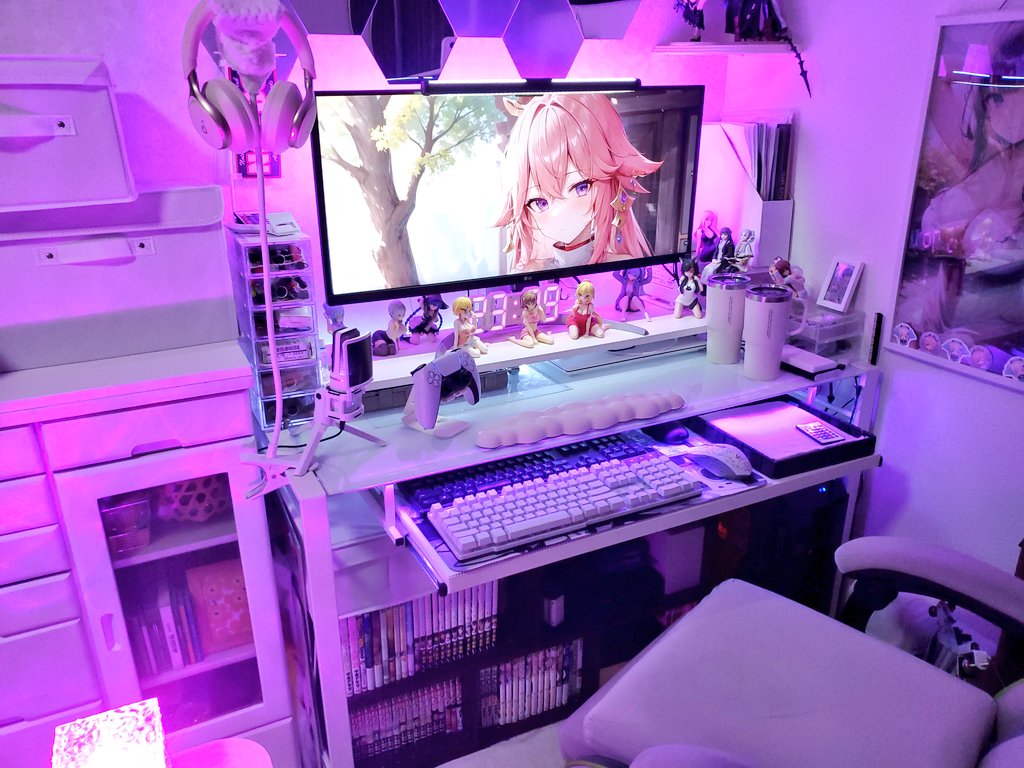 SSugoiyan's tweet image. 今日は八重神子ちゃん( *´艸｀)
部屋のカラーはこの色でしょ(*´∀｀*)
#desksetup