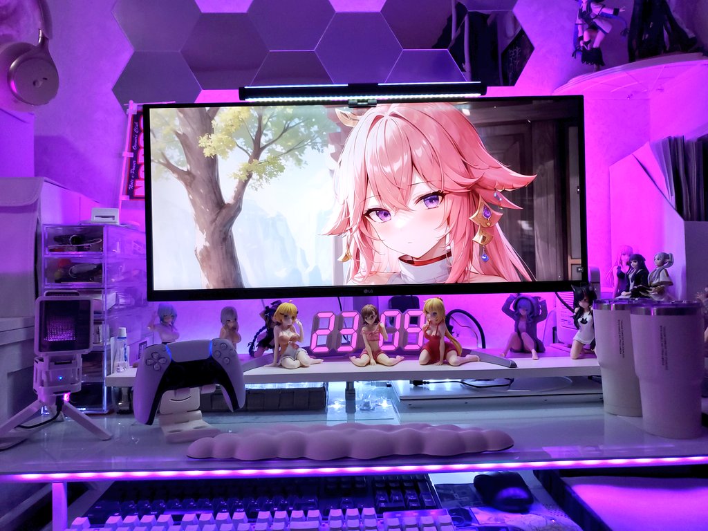 SSugoiyan's tweet image. 今日は八重神子ちゃん( *´艸｀)
部屋のカラーはこの色でしょ(*´∀｀*)
#desksetup