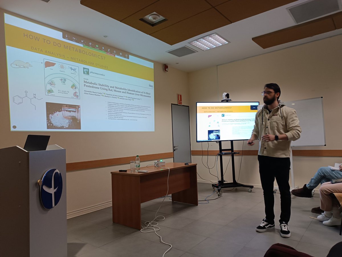 Hoy estamos aprendiendo de Metabolomica y Cribado virtual en el curso “Herramientas para el estudio preclínico de nuevas moléculas desde la perspectiva de Una Salud” <a href="/UNUBIOLAC/">UNU-BIOLAC</a> <a href="/ANIIuy/">ANII - Uruguay</a> <a href="/PEDECIBA/">PEDECIBA</a> CABBIO en <a href="/IPMontevideo/">Institut Pasteur Montevideo</a>
