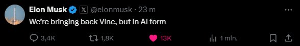 that $vine pump was no joke over 100% after elon's tweet.

the crazy part?

it still feels early. 

$vine