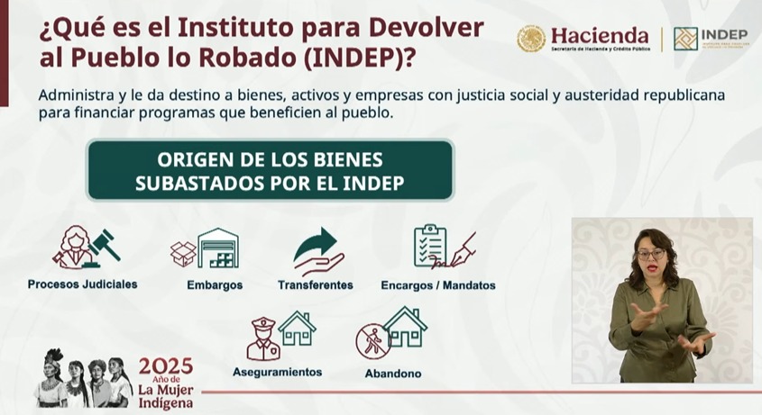 JesusRCuevas's tweet image. Los bienes arrebatados a la delincuencia o de contrabando, se devuelven al pueblo de México a través del INDEP.
Mañana estará disponible en subastas.indep.gob.mx la primera subasta electrónica por 218 bienes inmuebles y 145,429 bienes muebles como casas, autos, entre otros.