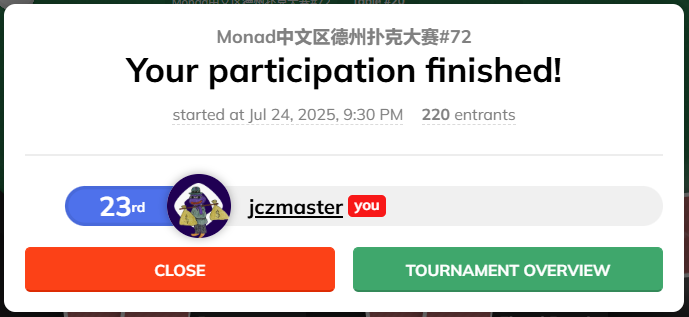 愉快的一晚结束啦，大家晚安。
<a href="/monad/">Monad ⨀</a> <a href="/monad_zw/">Monad 华语社群</a> <a href="/Monad_APAC/">Monad APAC</a>