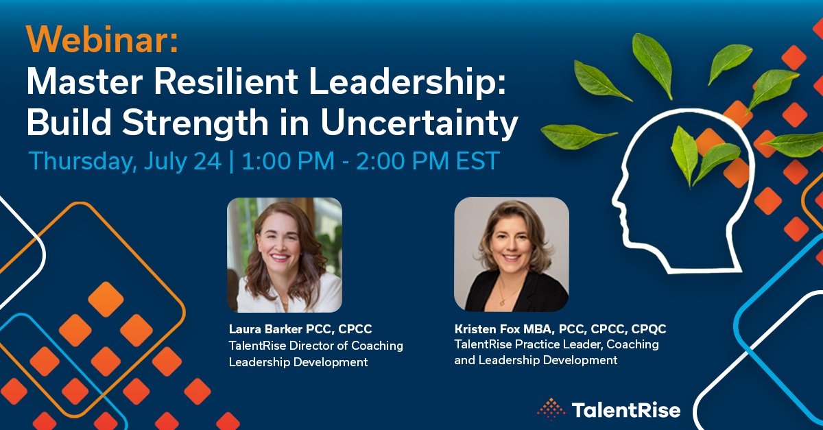 Uncertainty is inevitable—but how you lead through it makes all the difference.
Join us today to explore strategies to help leaders thrive in today’s unpredictable business climate at 1:00pm-2:00pm.

Save your spot &amp; join the conversation:
bit.ly/4lfFdpv