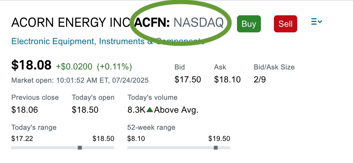 ACORN_IR's tweet image. Thanks to our great group of shareholders who have supported us over the years!
We are proud & excited that $ACFN is now trading on @Nasdaq