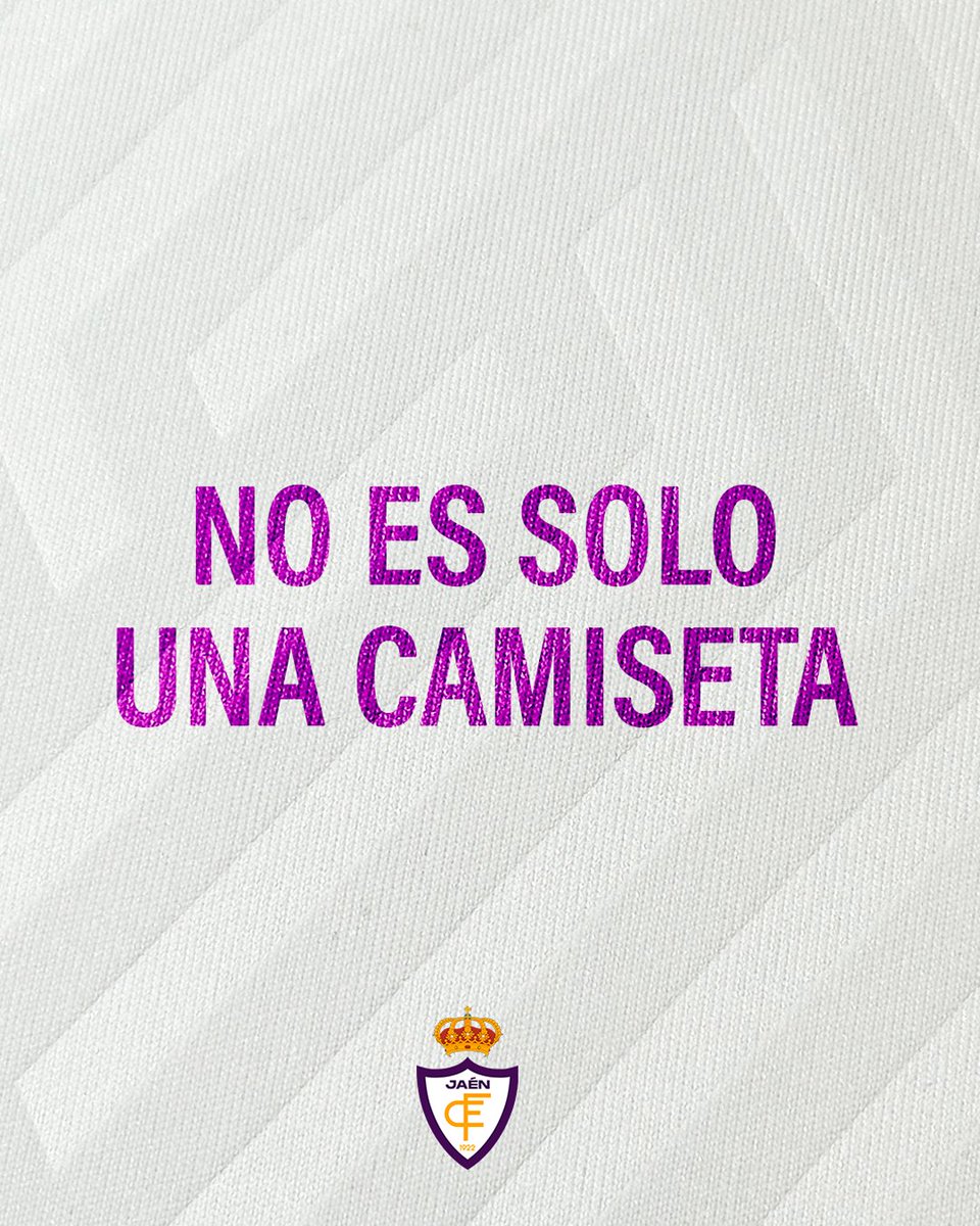 RealJaenCF's tweet image. 𝗡𝗼 𝗲𝘀 𝘀𝗼𝗹𝗼 𝘂𝗻𝗮 𝗰𝗮𝗺𝗶𝘀𝗲𝘁𝗮
𝗘𝘀 𝗶𝗱𝗲𝗻𝘁𝗶𝗱𝗮𝗱 ⚪💜
Es la historia de una ciudad
El escudo que se defiende con el alma 🔥
⏳ Ya queda menos para conocer la nueva piel que nos acompañará esta temporada...
𝗨𝗻𝗮 𝗲𝗾𝘂𝗶𝗽𝗮𝗰𝗶𝗼́𝗻 𝗽𝗲𝗻𝘀𝗮𝗱𝗮 𝗽𝗮𝗿𝗮…