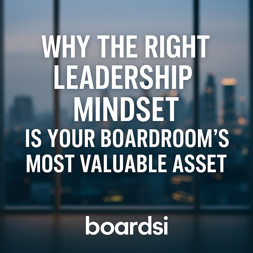 Board leadership isn’t about titles—it’s about how you think. At Boardsi, we place leaders who bring clarity, courage, and strategic foresight to the boardroom. Ready to reshape your board? It starts with mindset. 

boardsi.com/why-the-right-…

#Leadership #Boardsi