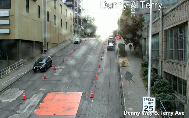 Terry Ave和Boren Ave之间的Denny