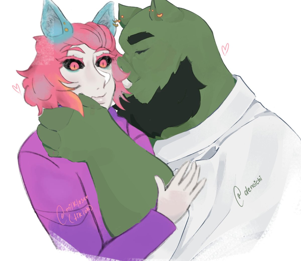 denoichi's tweet image. Collab com o meu melhor amigo!!
Ele começou a assistir o tet no fsmp e gostou

#dramaduo #kotet #bastetfanart #kojjfanart