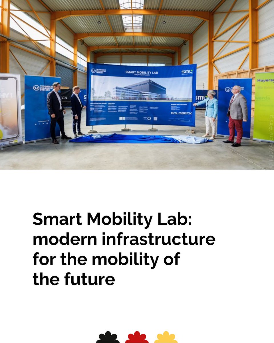 ResearchGermany's tweet image. 🛸 Launching in 2027, the Smart Mobility Lab (SML) of #TUDresden will house the latest technologies for the development, testing and technical monitoring of unmanned vehicles and aircraft.
Learn more here 👉 sohub.io/0ftx