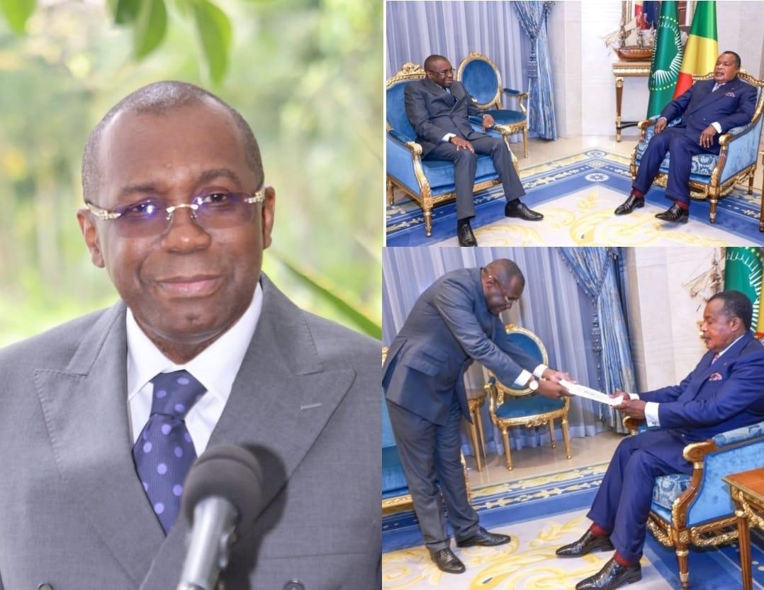 Enjeuxafricains's tweet photo. Le numéro un du #Congo_Brazza, Denis #SassouNguesso, a reçu ce jeudi 24 juillet, à sa résidence du plateau, l'ambassadeur itinérant, Antoine #Ghonda #Mangalibi. Ce dernier était porteur d’un message du président rd-#congolais, Félix #Tshisekedi. Le diplomate venu de #Kinshasa, sur l'autre rive du fleuve #Congo, est un habitué de la capitale d'en face.