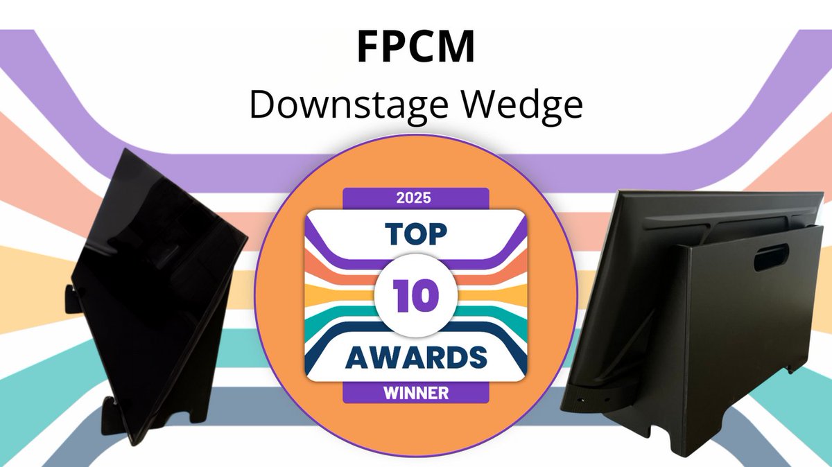 Marshall Furniture is an EVONA 2030 Top 10 Winner at #InfoComm2025!

Our FPCM Confidence Wedge was recognized for its speed, portability, and event-ready design.  

We are proud to shape the future of AV.

See it in action here youtube.com/watch?v=c6WNpv…

#proav #avfurniture