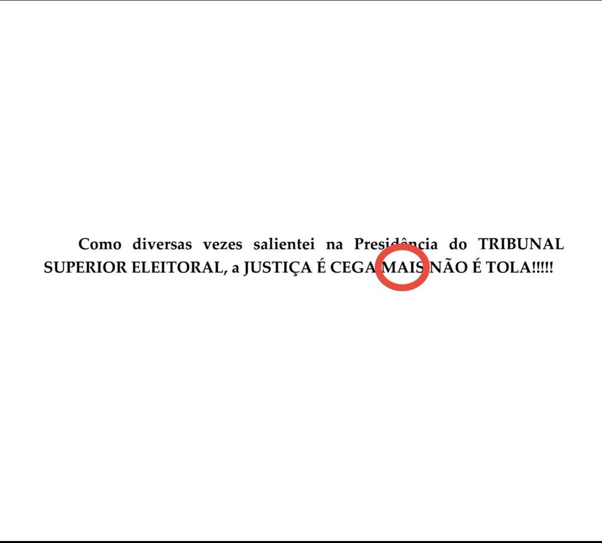carlosfportinho's tweet image. A Justiça do STF no Brasil não é tola.
É MAIS burra !
E “MENAS” democrática !
To achando q um certo analfabeto redigiu esse despacho🤔👇