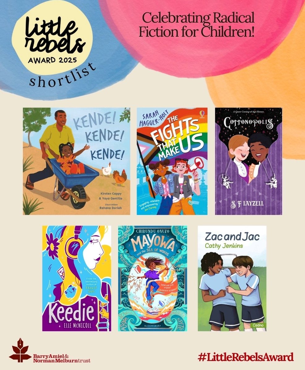 IBBY UK (@ibbyuk) on Twitter photo Shortlisted titles for the 2025 <a href="/littlerebsprize/">Little Rebels Award</a> have been revealed!
Read more on our website here: ibby.org.uk/little-rebels-…
#LGBT #childrensbooks #radicalbooks #refugee #Neurodiversity #publishing #childrenspublishing #LittleRebelsAward Shortlisted titles for the 2025 <a href="/littlerebsprize/">Little Rebels Award</a> have been revealed!
Read more on our website here: ibby.org.uk/little-rebels-…
#LGBT #childrensbooks #radicalbooks #refugee #Neurodiversity #publishing #childrenspublishing #LittleRebelsAward