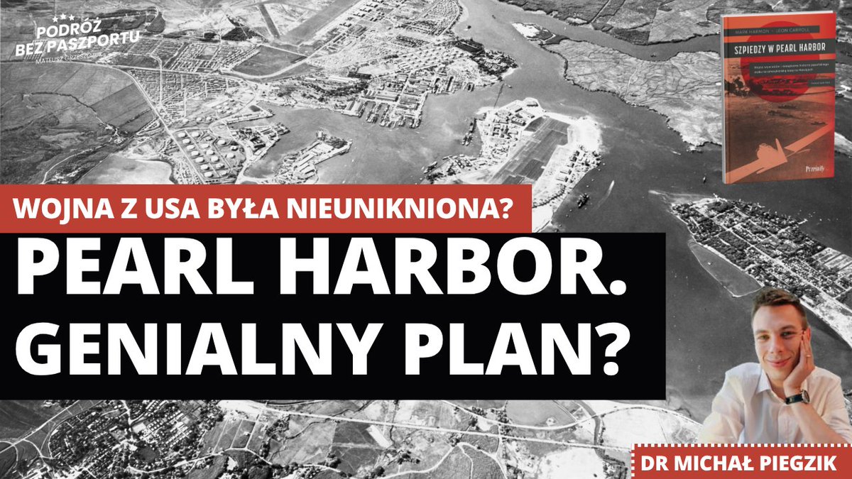 Przeswity's tweet image. Pearl Harbor - genialny plan Japończyków, amerykańska mistyfikacja, a może ani jedno, ani drugie?
Zapraszamy do wysłuchania kolejnego odcinka z serii rozmów @Piegziu z @PBPaszportu
Link: youtu.be/8VavPsGeaEE?si… 👈👈
Polecamy również książkę "Szpiedzy w Pearl Harbor":…