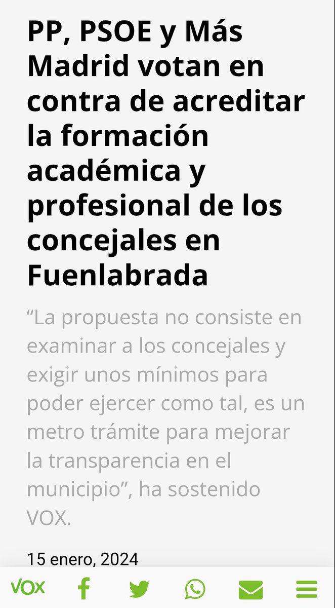 Isabelperezmoi1's tweet image. Hace un año, desde @Vox_Fuenlabrada exigimos transparencia en la formación manifestada por los 27 concejales del pleno del Ayuntamiento.
PP votó en contra, PSOE también. Hoy no sabemos quién miente y quién no.
La ejemplaridad siempre en política.