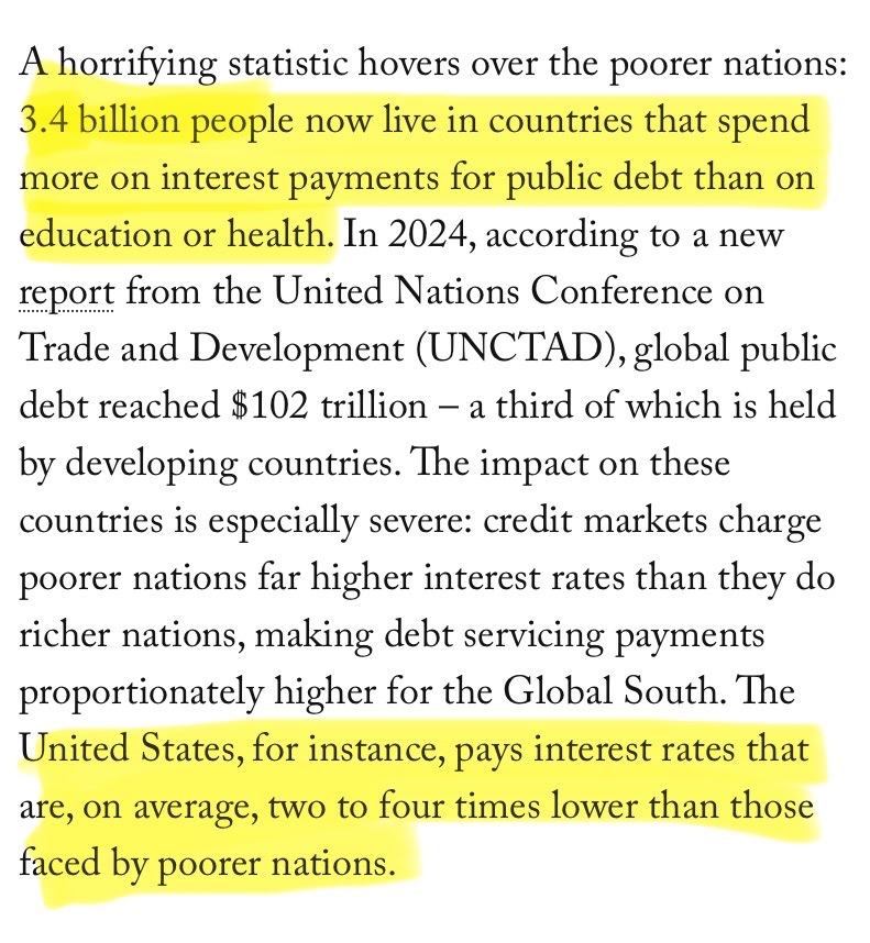 Grim statistics in the latest <a href="/tri_continental/">Tricontinental Institute for Social Research</a> newsletter. This is why the Left correctly points out that Western imperialism is alive and well.

thetricontinental.org/newsletterissu…