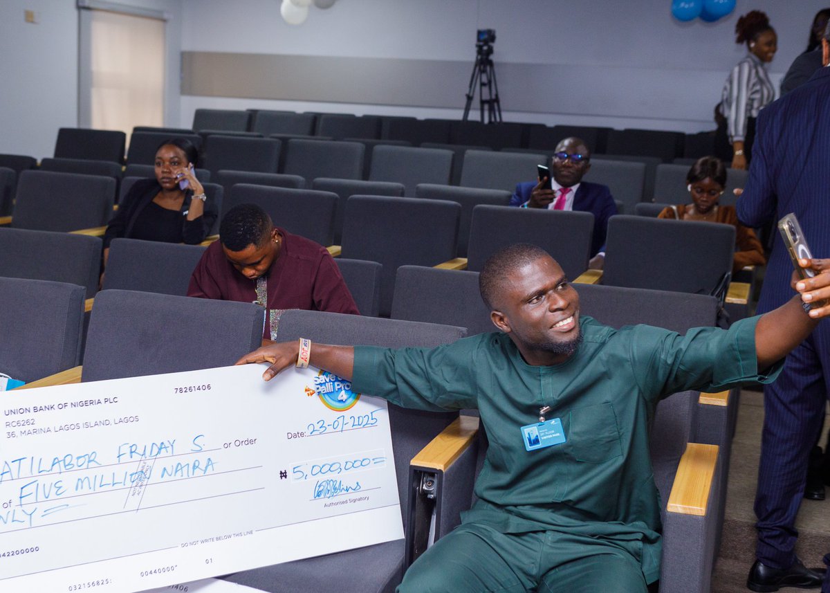 Mr. Atilabor Friday was playing football when his phone rang with life changing news. He had won ₦5 million in the #SaveandWinPalliPromo4

"At first, I did not believe I could win..."- Mr. Atilabor

By consistently saving ₦10,000+ monthly and regularly carrying out transactions