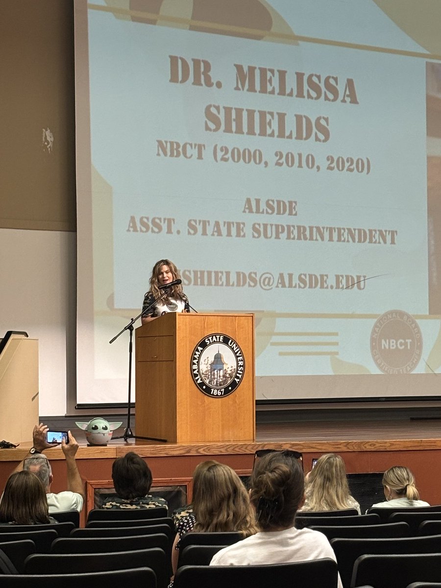 Here is our NBCT Queen, Dr. Melissa Shields! #NBCTStrong
