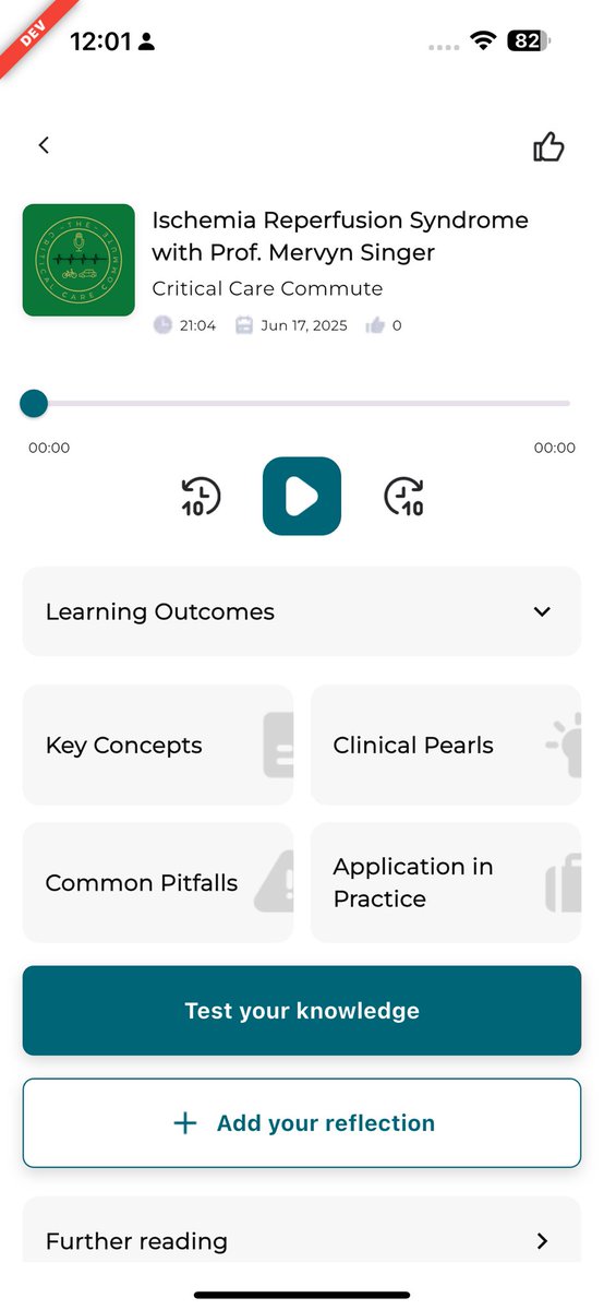 MedPodLearn's tweet image. App development coming along. Hoping for a launch very soon. A one stop shop to listen, learn, test your knowledge, reflect and record from medical podcasts.
