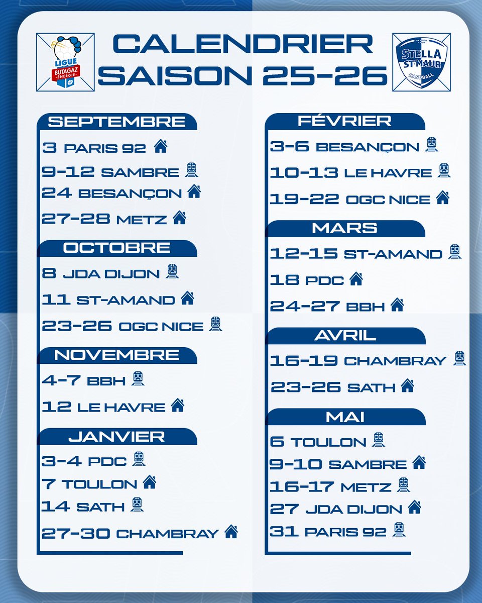 Suivez l'aventure de nos étoiles pour cette nouvelle saison 25-26 ! 🥳

Les portes du Centre Sportif Brossolette de la Ville de Saint-Maur-des-Fossés, s'ouvriront face à Paris 92 !💪

Les étoiles sont de retour, plus forte et plus déterminée que jamais et vous, vous êtes prêts ?