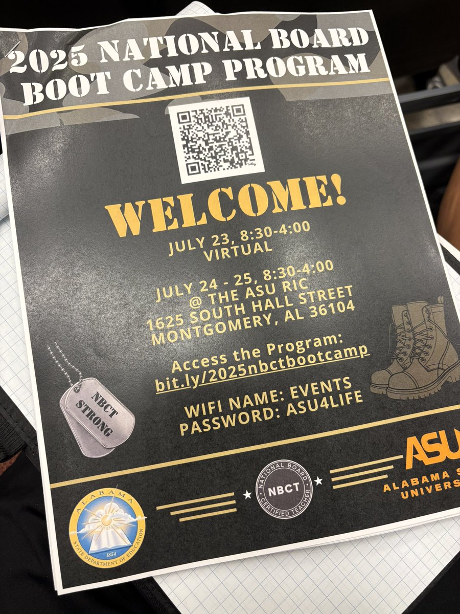 sculbreth's tweet image. Sooo excited to be at AL NBCT Boot Camp!! Thank you @TonyaSChestnut1 for encouraging & inspiring us!
#NBCTStrong