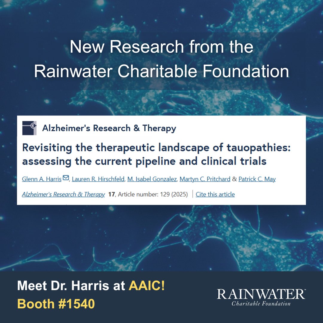 RCFNeuro's tweet image. A surge of early-stage innovation is driving new momentum in the search for tau-targeted therapies. A review from Dr. Glenn Harris shows two-thirds of the pipeline is now preclinical, many exploring RNA-targeting approaches. Learn more ahead of #AAIC2025: alzres.biomedcentral.com/articles/10.11…