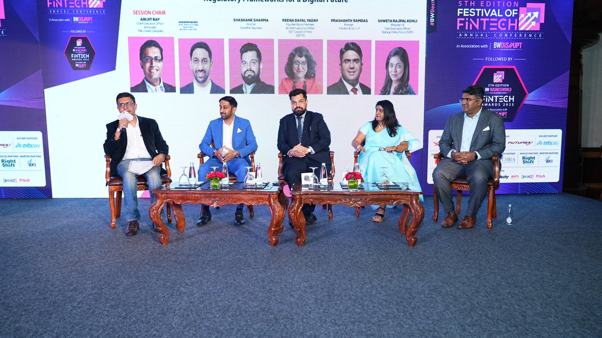 aurijit's tweet photo. was grt  2 chair 2 sessions @BWBusinessworld   #FestivalofFintech @Bengaluru earlier in July.
Pane1 : Regulatory Frameworks 4 a #DigitalFuture, great discussions. @ReenaDayal4 @akarshnaidu @shwetarajpalkohli @shashanksharma @prashantramdas
Panel 2 - A cnvrstn with @anuragbatrayo - Consumer at the core for #DigitalBharat 2047 #ViksitBharat2047