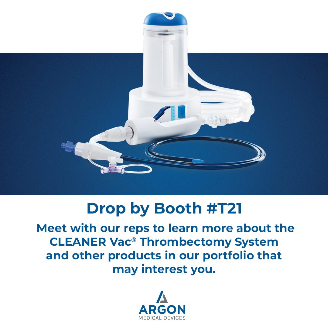 ArgonMedical's tweet image. Join us today at #CVI2025 in Austin, TX!
This world-class event brings together experts in peripheral, coronary, and structural heart disease to explore the latest advances in interventional cardiovascular therapy.
Visit us at Booth #T21 to learn more about our CLEANER Vac®…