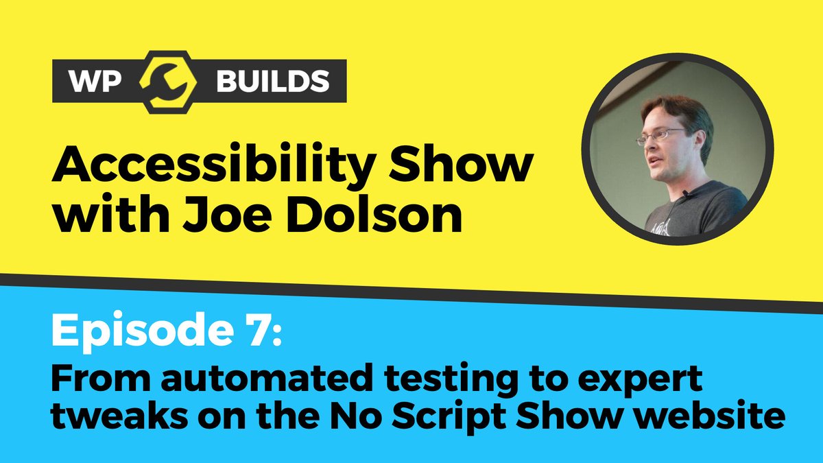 So, we're back for another episode of The #Accessibility Show with Joe Dolson, and this time he's looking at the No Script Show website. It passes all the automated tests, but does that mean it's perfect? What do you think?!? Loads of learning in this one...