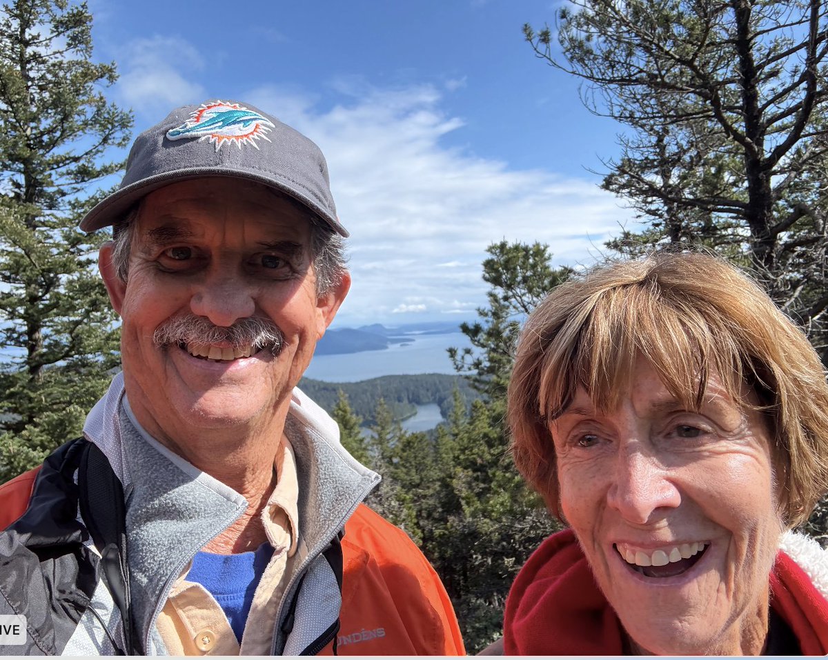 Jeb and Cindy at Moran State Park, Orcas Island, one of the San Juan Islands north of Seattle. #poinsettiagroves #moranstatepark