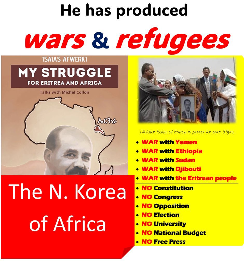 👨🏽⚖️Isa ርትዒ ,📚🎩🐔✌🏽 (@bluer2024) on Twitter photo 34 years of oppression. No parliament. No elections. No peace. No progress.
Eritrea deserves democracy – not dictatorship!
#StopDictatorship
#BlueRevolution
#FreeEritrea
<a href="/afric_insde/">Inside Africa</a>
<a href="/martinplaut/">Martin Plaut</a>
<a href="/ElizabethTecle/">Elsa</a>
<a href="/BereketKahsai1/">Bereket Kahsai</a>
<a href="/CmaDawit/">Dawit Teferi,CPA,CMA</a> 34 years of oppression. No parliament. No elections. No peace. No progress.
Eritrea deserves democracy – not dictatorship!
#StopDictatorship
#BlueRevolution
#FreeEritrea
<a href="/afric_insde/">Inside Africa</a>
<a href="/martinplaut/">Martin Plaut</a>
<a href="/ElizabethTecle/">Elsa</a>
<a href="/BereketKahsai1/">Bereket Kahsai</a>
<a href="/CmaDawit/">Dawit Teferi,CPA,CMA</a>