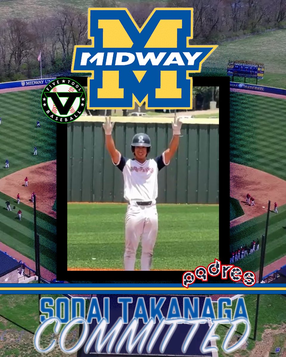 Off the board!

Congrats to Sodai Takanaga (<a href="/sodaitakanaga/">Sodai Takanaga / 髙永 壮大</a>) on his commitment to <a href="/MidwayUBaseball/">Midway University Eagles Baseball</a>!