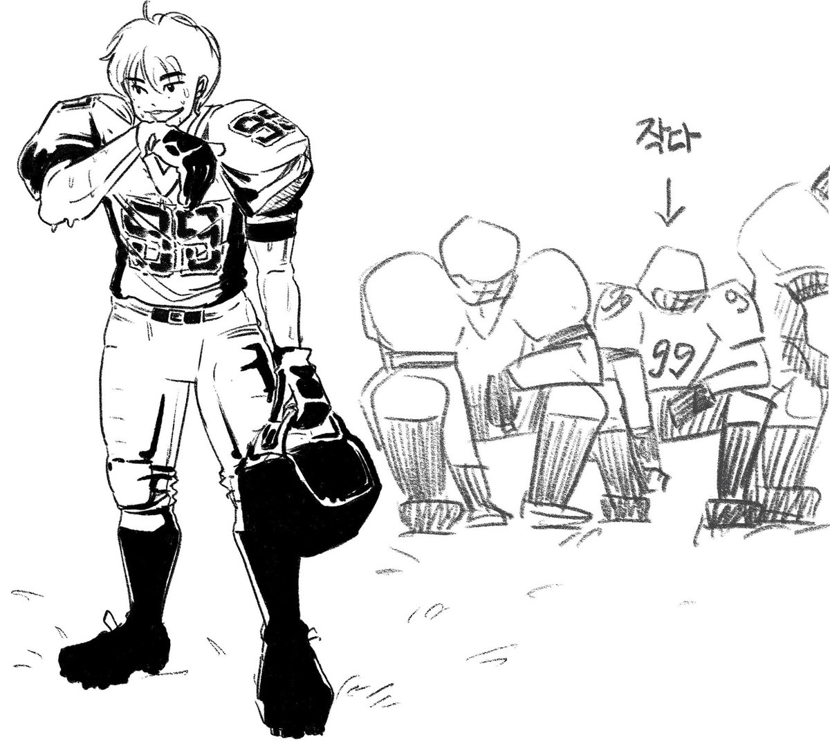 요즘 아2실드 다시 보는중
딘오는 무조건 파워형라인이겟지 뭔 바위만한 라인들 사이에서 작지만 허벅지 힘으로 단단하게 버티는 돌멩이