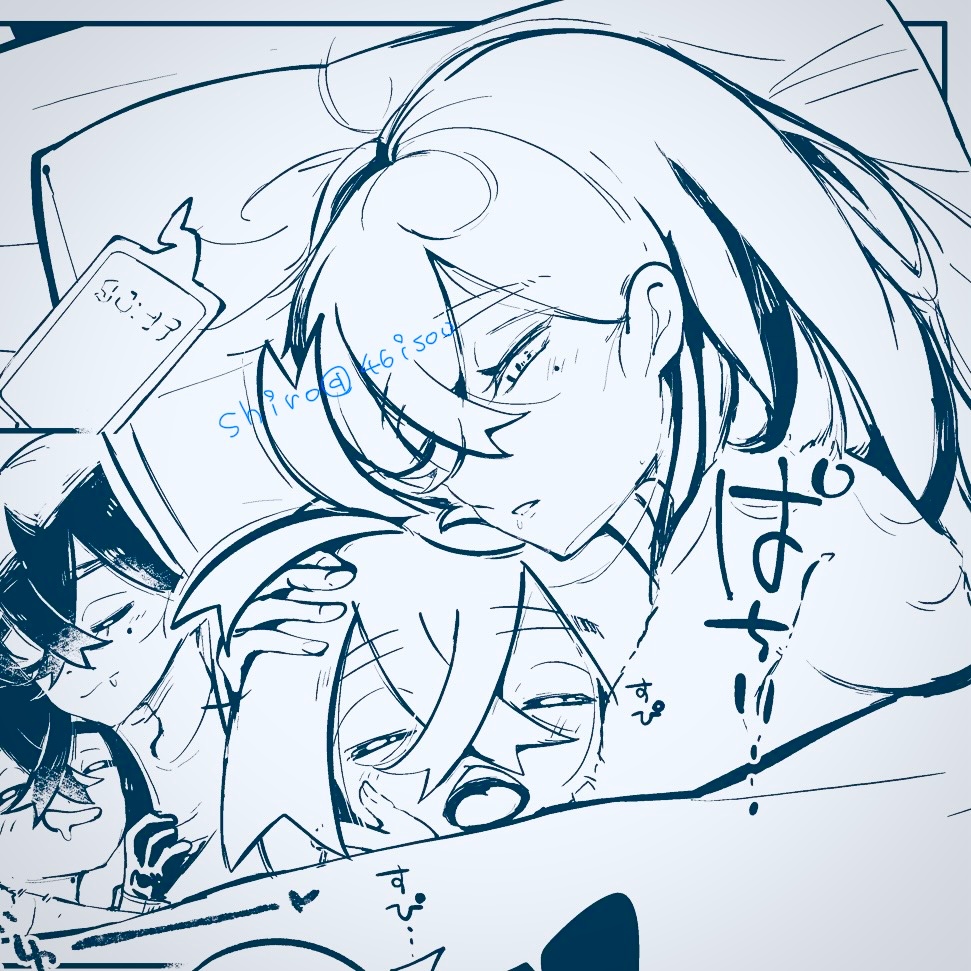 46isou's tweet image. お店で原稿してきた✏️姉弟のコマかわいく描けた…！嬉しい…