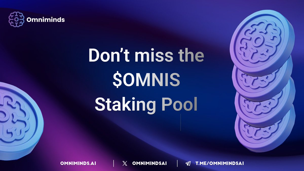 omnimindsai's tweet image. 💎 STAKING POOL IS LIVE - DON'T MISS OUT!
The moment you've been waiting for! Our official staking pool just launched and the rewards are generous! 🔥
Staking Details:
1 $OMNIS per day for every 1,000 $OMNIS staked
Minimum 21-day commitment
Renew or top up anytime during your…