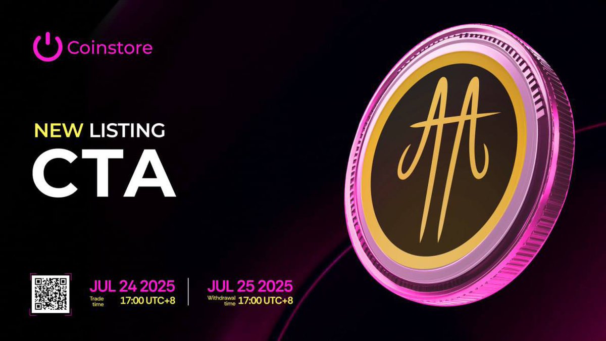 Own a stake in global storytelling with CTA Token.

🎬 Feature films
📘 Published content
🎮 Playable IP
🧸 Fan-based merch
🚀 Web3 integration
CTA/USDT live <a href="/CoinstoreExc/">Coinstore</a>
Deposit July 23 | Trade July 24
Get ready to explore and play.

#Web3 #BlockchainGaming #CryptoListing