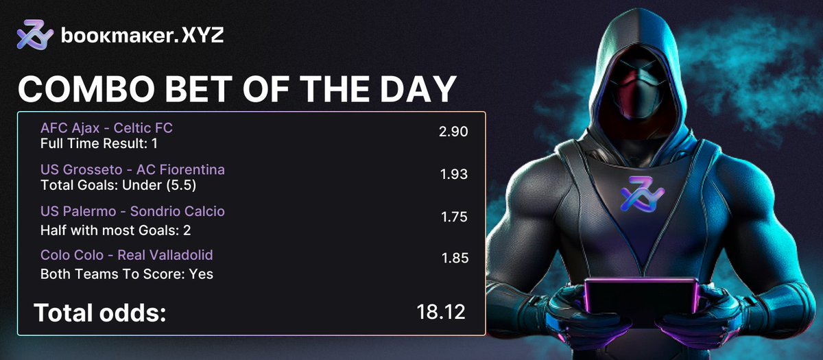 bookmakerxyz's tweet photo. 🎉 Intern’s Giveaway
Leave a comment – win $50!

Just a few days left in the Polygon betting tournament, so the intern is going all in with wild parlays to hit it big.

If this one lands, I’m sharing the win.
One random comment will get a $50 freebet — so don’t be shy, drop your thoughts and watch my parlay hit.