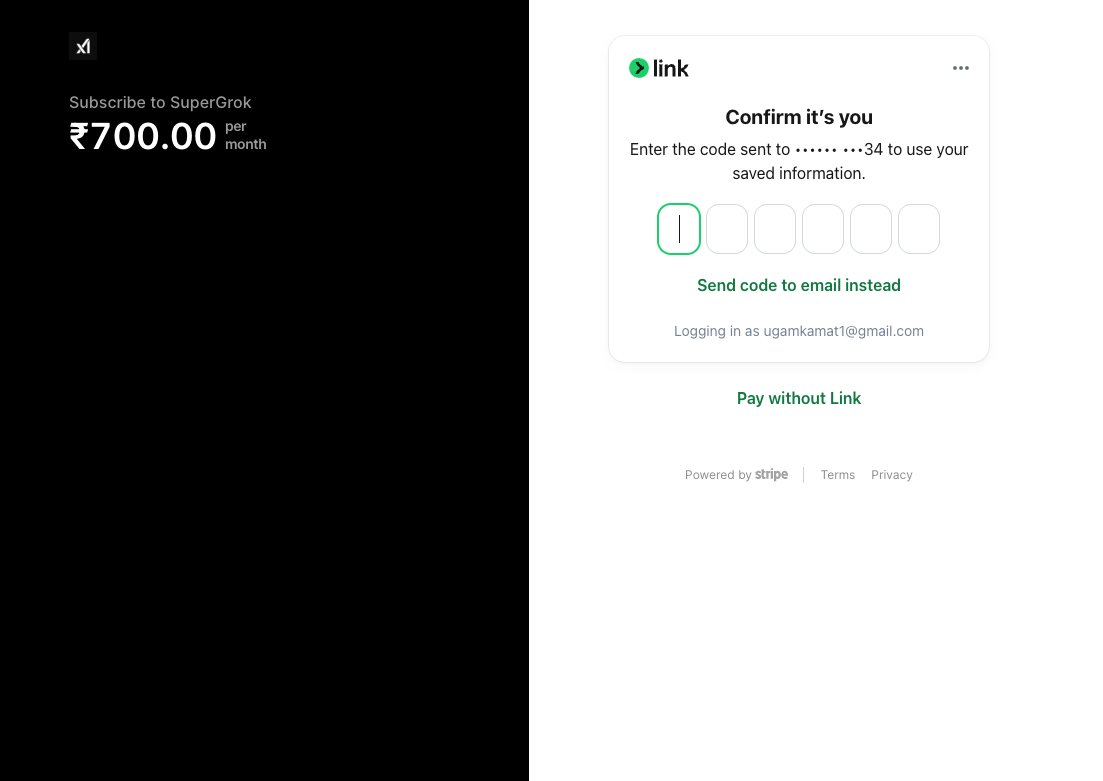 Grok4 claims to be $30/mo, but when you finally proceed to checkout it only charges you ₹700 (~$8) in India.

Is this a bug or an intentional feature, <a href="/elonmusk/">Elon Musk</a>?