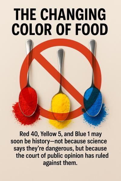 GeneticLiteracy's tweet image. Red 40, Yellow 5, and Blue 1 may soon be a thing of the past, a win for MAHA's policy-by-petition playbook. ✍️💥 Believers claim food dyes cause everything from autism to depression, despite weak or non-existent causal links.
Secretary RFK Jr. says these "poisonous compounds"…