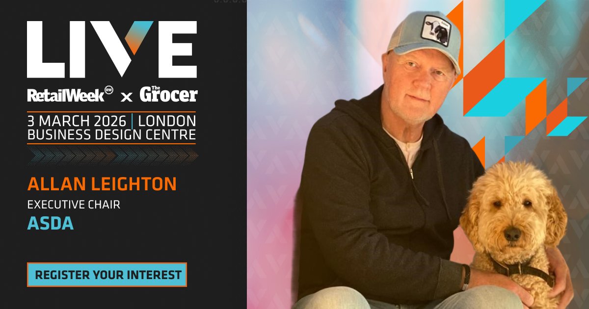TheGrocer's tweet image. We are delighted to announce Allan Leighton, executive chair at Asda, as the first expert speaker in the LIVE 2026 line-up
Keep your eyes peeled for more information on LIVE 2026, taking place on 3 March, and register your interest today: bit.ly/4e5OGNG
#RWGLIVE26