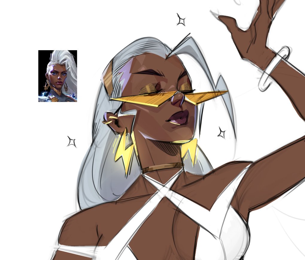 SoulDerik's tweet image. Storm face - Summer event in marvel rivals
