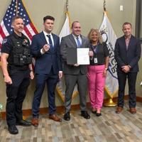 CODAlumni's tweet image. Officer Selim Smlatic, #CODalumni and former videographer, was officially sworn into the Oswego Police Department last week! 🎊 👮 #CODProud #OswegoIL #AlumniSpotlight buff.ly/vxGCKS5