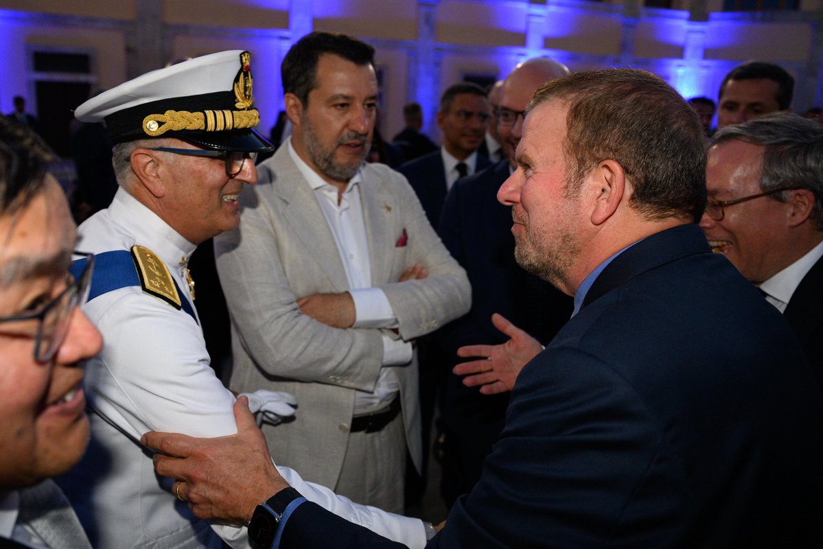USAmbItaly's tweet image. Thrilled to celebrate the 160th anniversary of the Italian Coast Guard at historic Forte Michelangelo! Together, we honor a proud legacy and reaffirm our commitment to safeguarding the seas and facing tomorrow’s maritime challenges – stronger, united, ready.