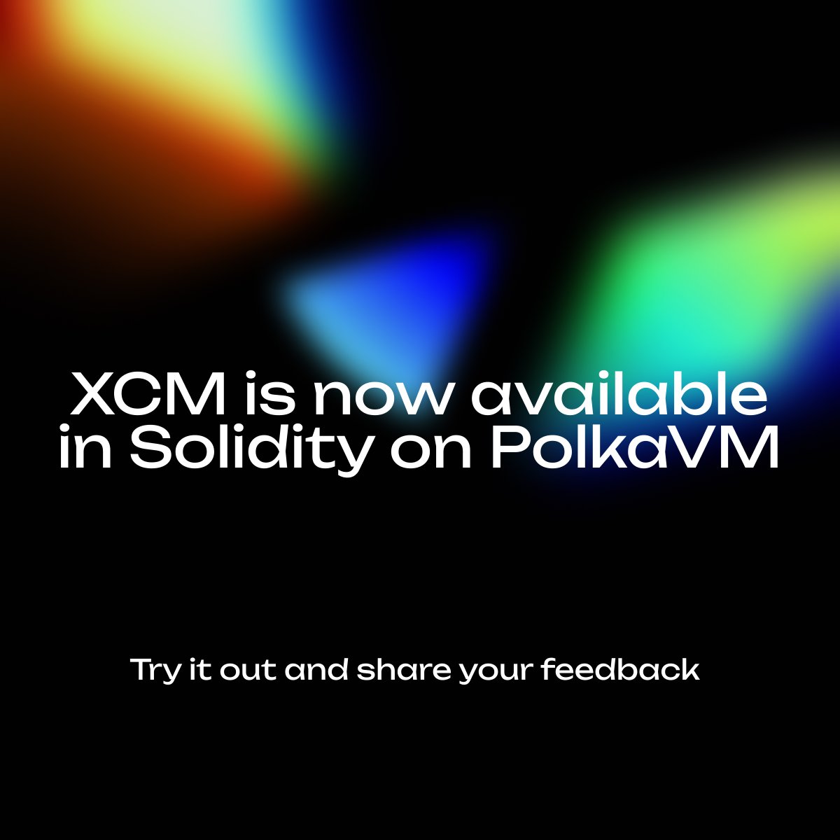 Parity Technologies (@paritytech) on Twitter photo 🧵 Solidity devs, this one’s for you.
XCM is now available for testing in PolkaVM smart contracts via a new precompile (live now on the Polkadot testnet).
Here's what that unlocks, and how you can help shape what’s next 👇 🧵 Solidity devs, this one’s for you.
XCM is now available for testing in PolkaVM smart contracts via a new precompile (live now on the Polkadot testnet).
Here's what that unlocks, and how you can help shape what’s next 👇