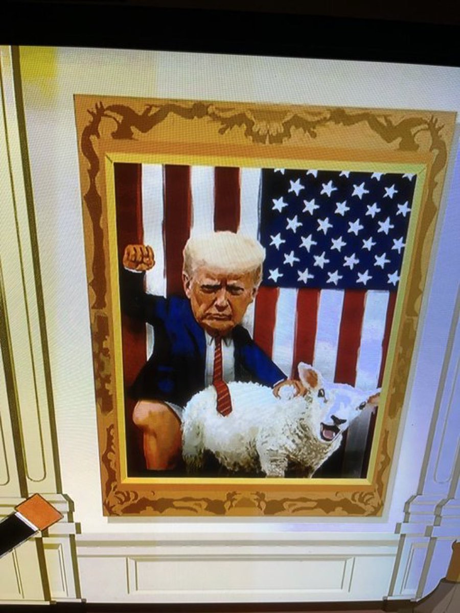Does this South Park artwork imply the sheep is MAGA🤔😂