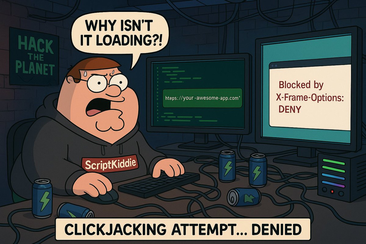TunkVineeth's tweet photo. I just published Episode 3 of Not Today, Hacker series: HTTP Security Headers for Beginners https://t.co/cVlThA2vgO https://t.co/oJtXvnL4Ro